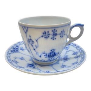 ROYAL COPENHAGEN (ロイヤル・コペンハーゲン) カップ&ソーサー ブルーフルーテッド・ハーフレース