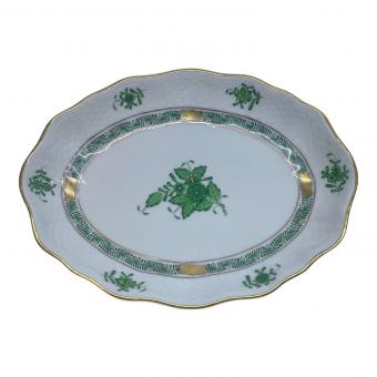 Herend (ヘレンド) オーバルプレート ▲ アポニーグリーン