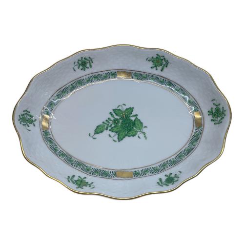 Herend (ヘレンド) オーバルプレート ▲ アポニーグリーン