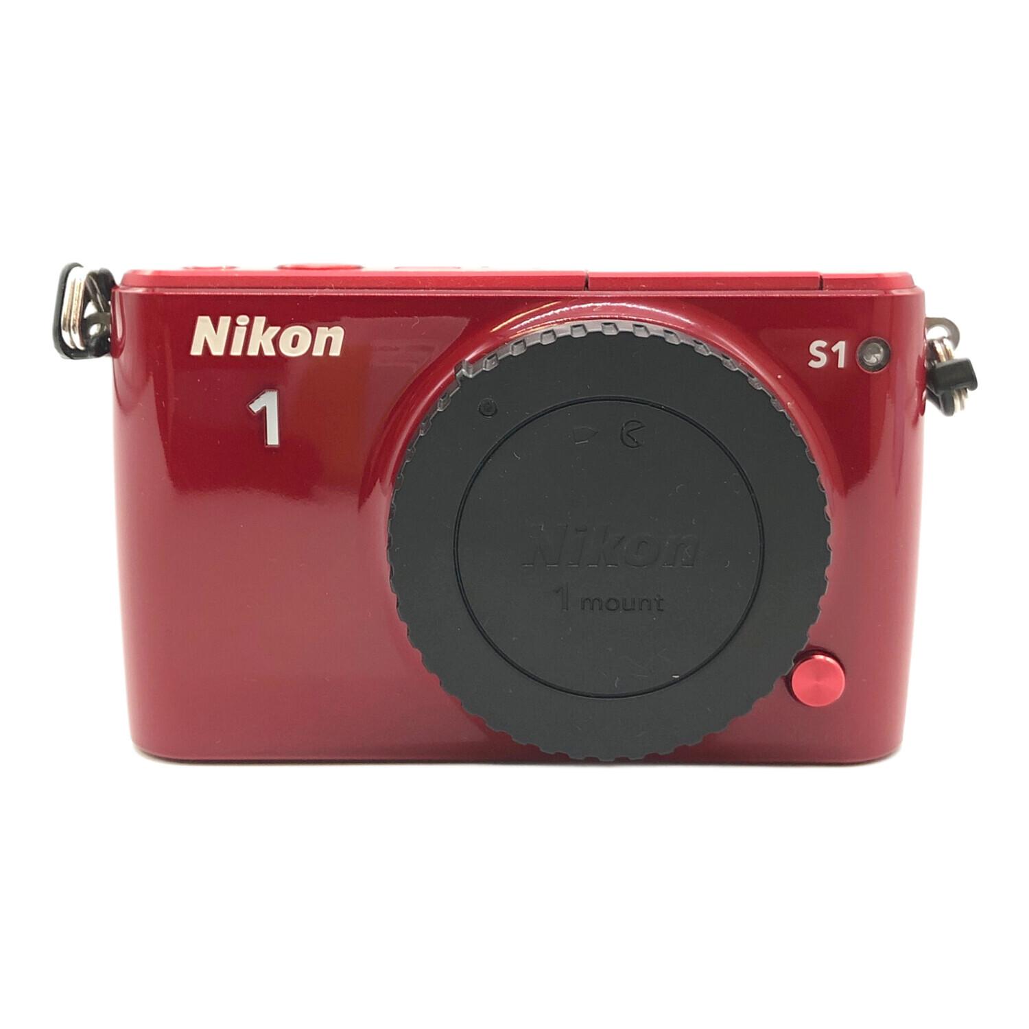 【ジャンク品】Nikon 1 S2 ミラーレスカメラ 赤 ジャンク品】Nikon 1 S2 ミラーレスカメラ 赤