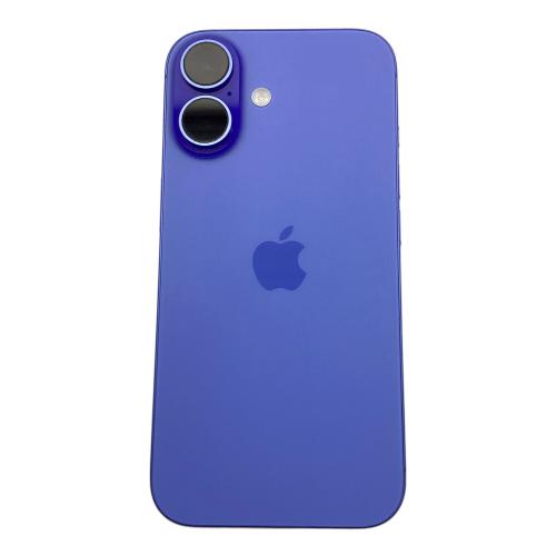 Apple (アップル) iPhone16 画面キズ有 MYDU3J/A サインアウト確認済 350417991596943 ○ SIM FREE 修理履歴無し 128GB バッテリー:Sランク(100%) 端末初期化済み