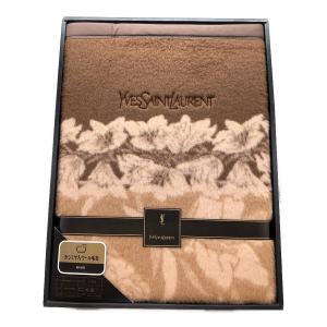 Yves Saint Laurent (イヴサンローラン) 純毛毛布(カシミヤ入り) シングル(幅140×長さ200cm)