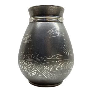 錫半 (スズハン) 茶壺 錫製