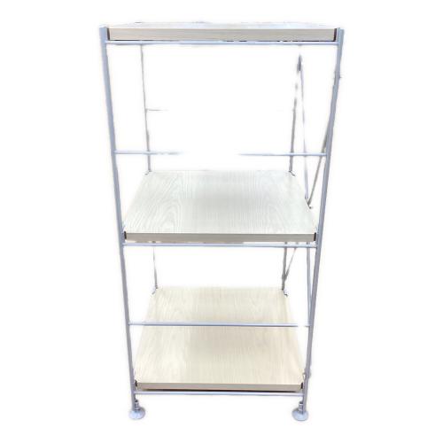 ステンレスユニットシェルフ ナチュラル×シルバー 300 3段