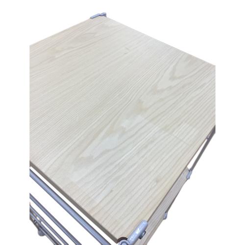 ステンレスユニットシェルフ ナチュラル×シルバー 300 3段