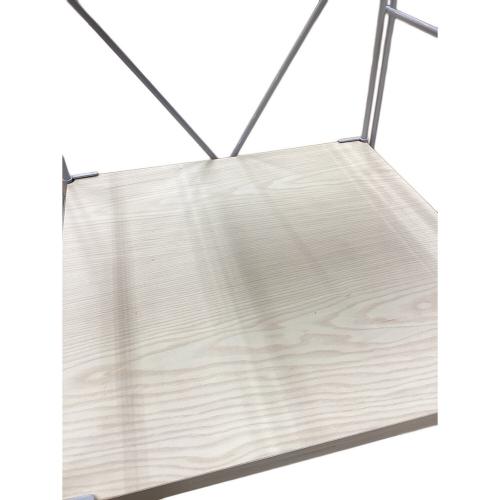 ステンレスユニットシェルフ ナチュラル×シルバー 300 3段