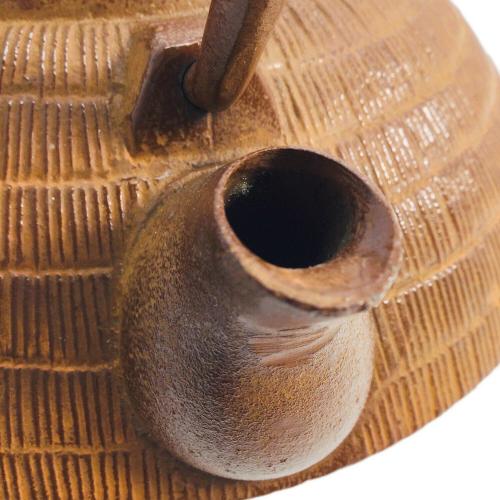 南部鉄器 (ナンブテッキ) 鉄瓶 金秀堂 ブラウン