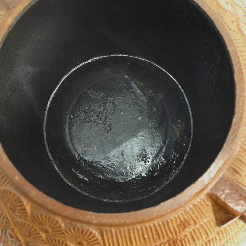 南部鉄器 (ナンブテッキ) 鉄瓶 金秀堂 ブラウン