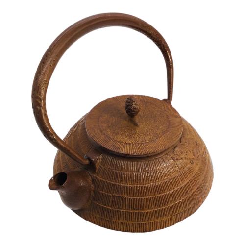 南部鉄器 (ナンブテッキ) 鉄瓶 金秀堂 ブラウン