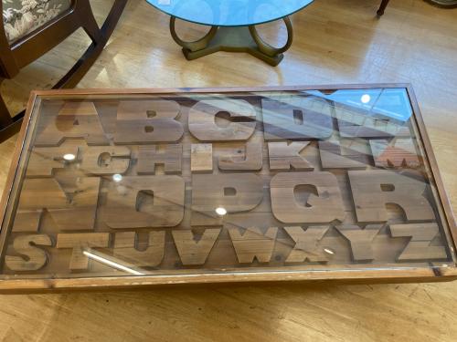 Knot antiques (ノットアンティークス) センターテーブル ガラス天板