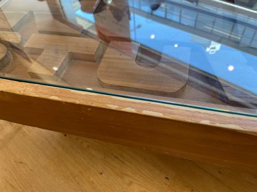 Knot antiques (ノットアンティークス) センターテーブル ガラス天板