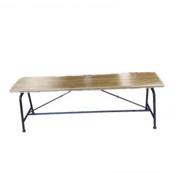 Knot antiques (ノットアンティークス) ベンチ ナチュラル×ブラック 113 コンベックス ベンチ Ⅱ