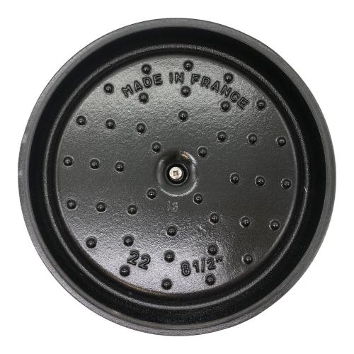 Staub (ストウブ) 両手鍋 グレー 未使用品 STB-9510-000 ピコ・ココット ラウンド 22cm