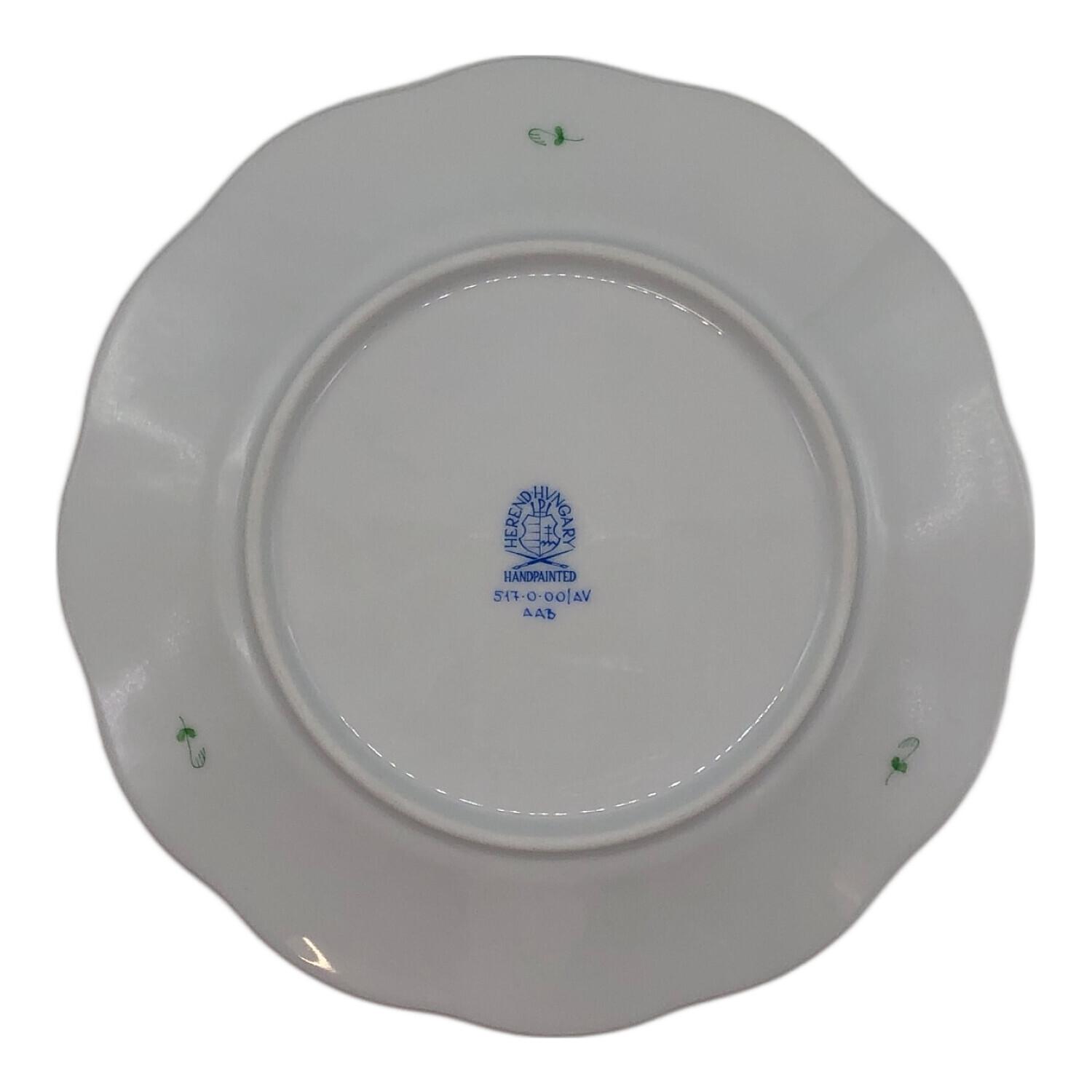 Herend (ヘレンド) デザートプレート △/19cm アポニーグリーン