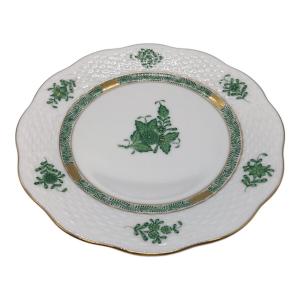 Herend (ヘレンド) デザートプレート ▲/19cm アポニーグリーン