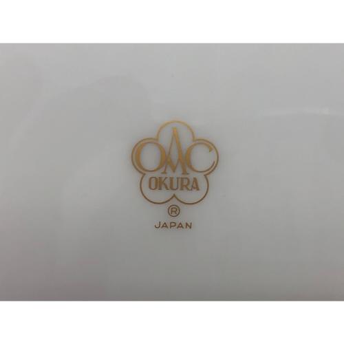 大倉陶園 (オオクラトウエン) デザート皿 ▲/20cm 金蝕バラ