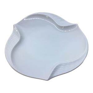 Meissen (マイセン) ホワイトディッシュ ▲/15cm 波の戯れホワイト