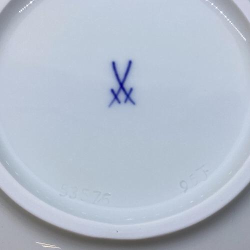 Meissen (マイセン) ホワイトディッシュ ▲/15cm 波の戯れホワイト