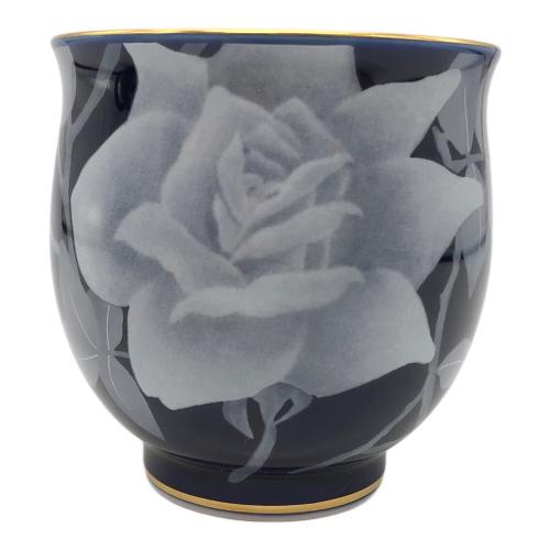 香蘭社 (コウランシャ) ルリ薔薇・茶の間揃 ▲ 急須1・湯呑み2セット