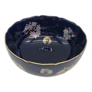 香蘭社 (コウランシャ) ルリ花丸紋・深鉢 ▲