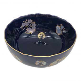 香蘭社 (コウランシャ) ルリ花丸紋・深鉢 ▲