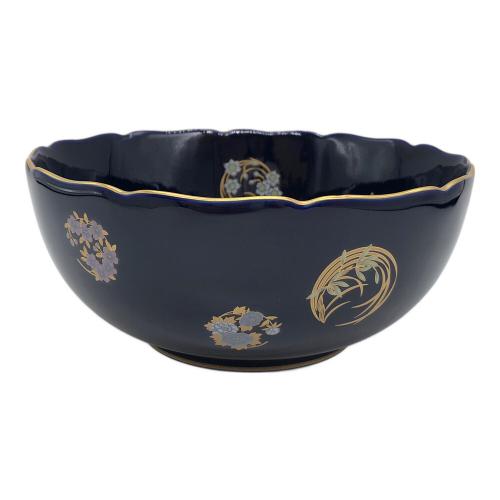 香蘭社 (コウランシャ) ルリ花丸紋・深鉢 ▲