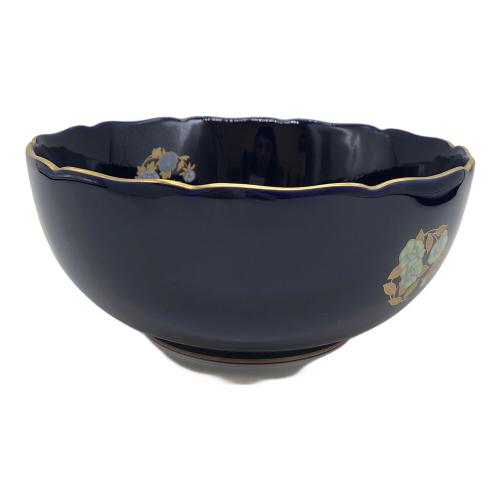 香蘭社 (コウランシャ) ルリ花丸紋・深鉢 ▲