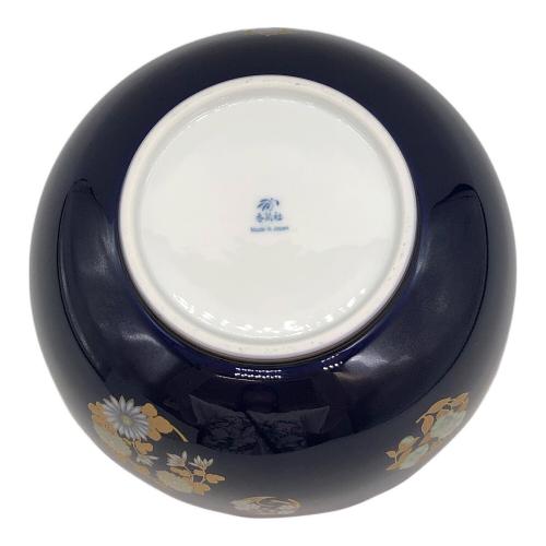 香蘭社 (コウランシャ) ルリ花丸紋・深鉢 ▲