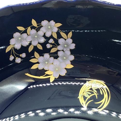 香蘭社 (コウランシャ) ルリ花丸紋・深鉢 ▲