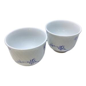 ROYAL COPENHAGEN (ロイヤル・コペンハーゲン) ペアカップ ▲ ブルーパルメッテ 2Pセット