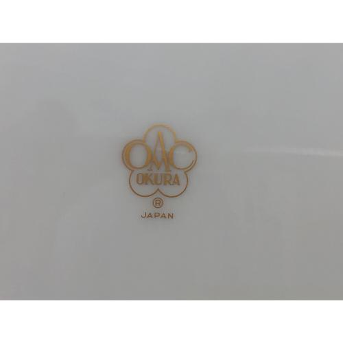 大倉陶園 (オオクラトウエン) デザート皿 ▲/20cm 金蝕バラ