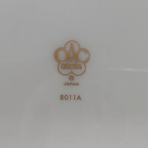 大倉陶園 (オオクラトウエン) フィッシュ皿 ▲ ブルーローズ(8011)