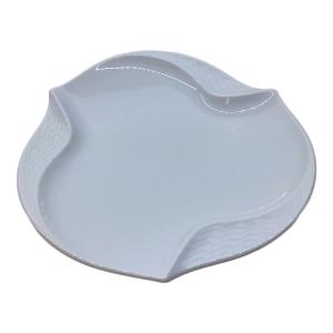 Meissen (マイセン) ホワイトディッシュ ▲/15cm 波の戯れホワイト