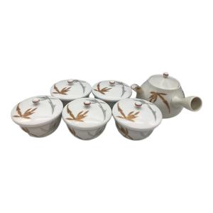 深川製磁 (フカガワセイジ) 茶器揃 ▲ 花蘭 急須1・湯呑み5セット