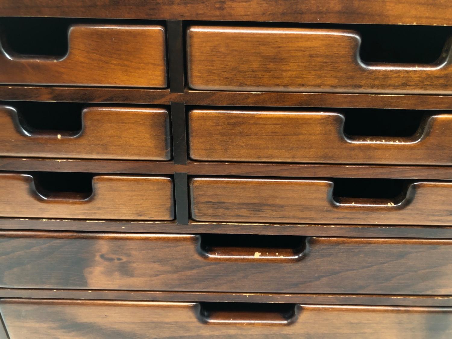 豊岡クラフト (トヨオカクラフト) 文具シェルフ ブラウン｜トレファク