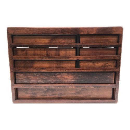 豊岡クラフト (トヨオカクラフト) 文具シェルフ ブラウン