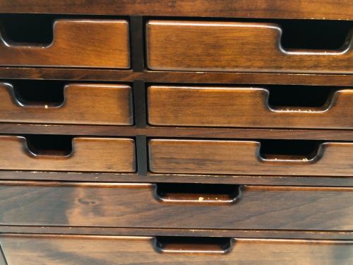 豊岡クラフト (トヨオカクラフト) 文具シェルフ ブラウン