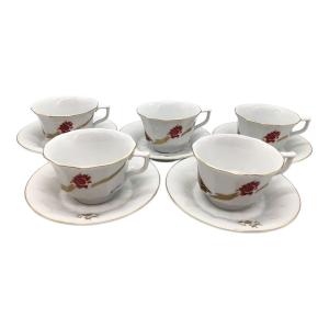 ROYAL COPENHAGEN (ロイヤル・コペンハーゲン) カップ&ソーサー ▲ 赤富士 絹谷幸二 5Pセット