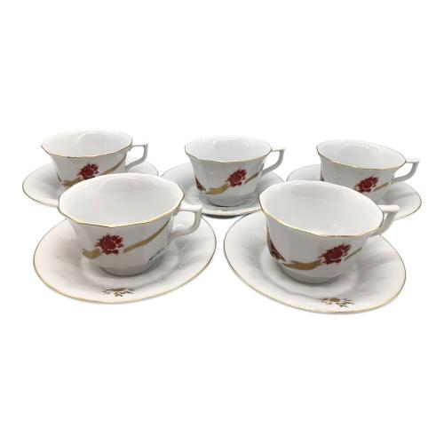 ROYAL COPENHAGEN (ロイヤル・コペンハーゲン) カップ&ソーサー ▲ 赤富士 絹谷幸二 5Pセット