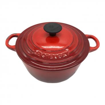 LE CREUSET (ルクルーゼ) 鍋 18cm レッド｜トレファクONLINE