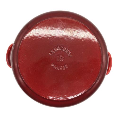 LE CREUSET (ルクルーゼ) 鍋 18cm レッド