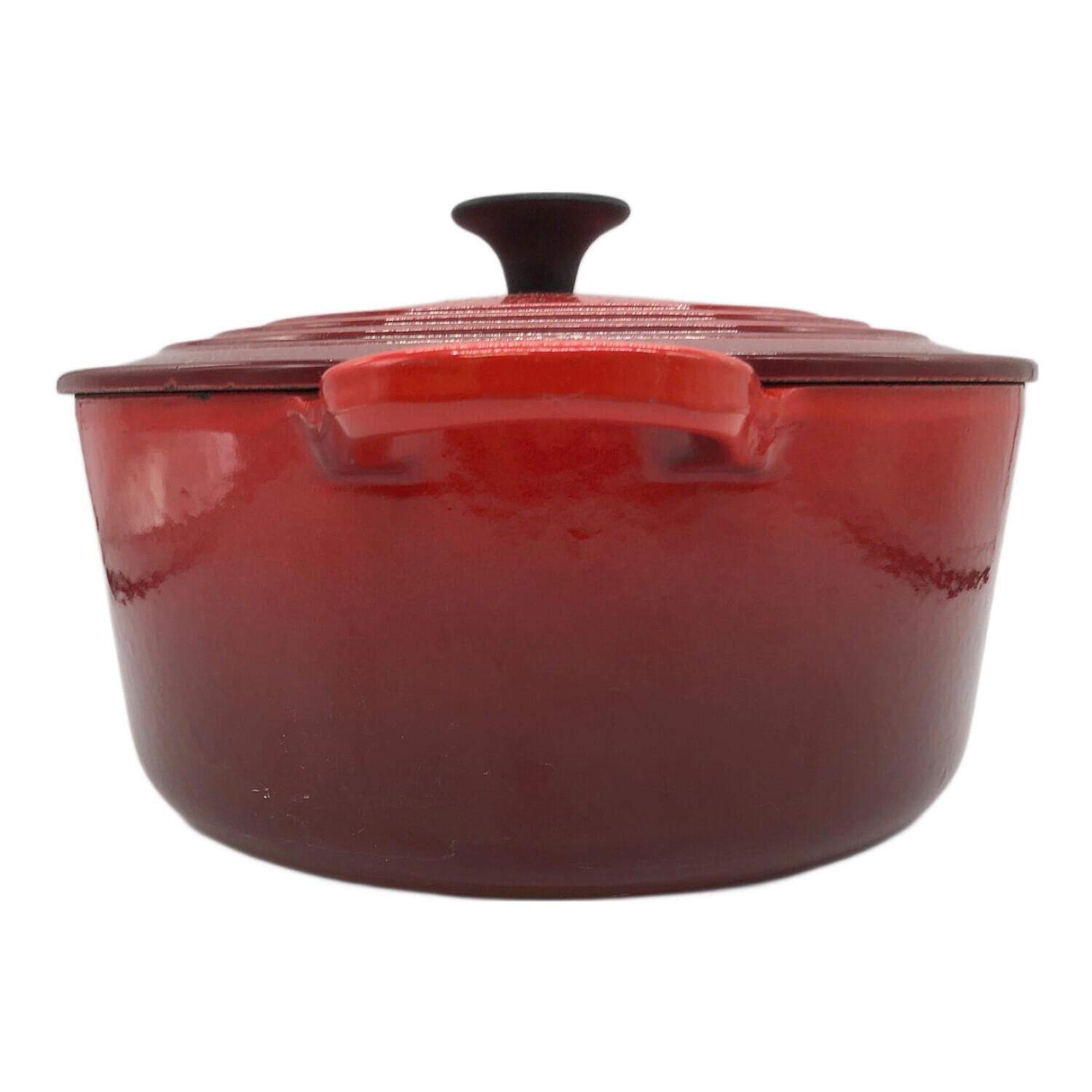 LE CREUSET / 鍋/サイズ:22cm/RED LE CREUSET (ルクルーゼ) 鍋 SIZE 22cm レッド｜トレファクONLINE