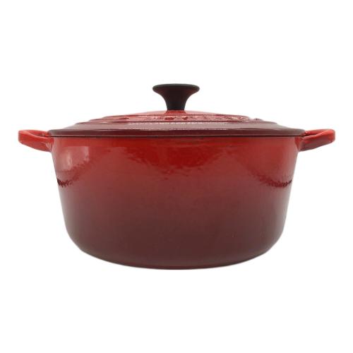 LE CREUSET (ルクルーゼ) 鍋 SIZE 22cm レッド