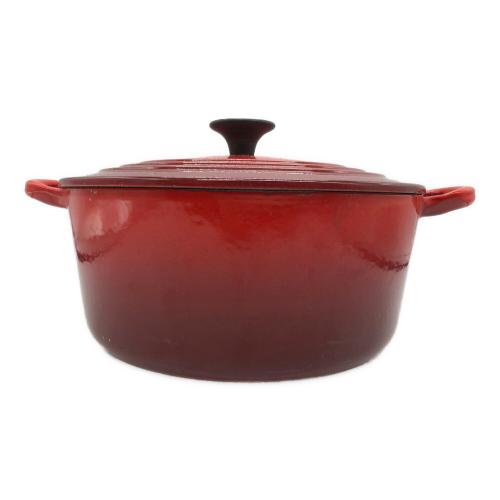 LE CREUSET (ルクルーゼ) 鍋 SIZE 22cm レッド