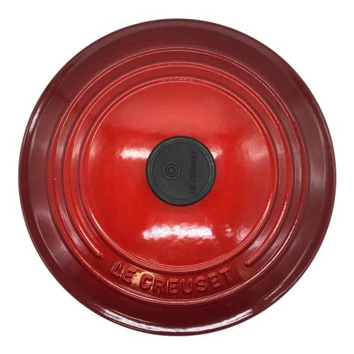 LE CREUSET (ルクルーゼ) 鍋 SIZE 22cm レッド