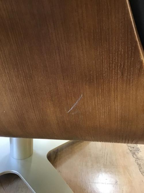 ニトリ リクライニングチェアー ブラック オットマン付 本革 MARSHAL