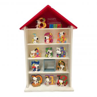 加藤工芸 スヌーピー＆ウッドストック カレンダーフィギュアセット ※黄ばみ・ヨゴレ有