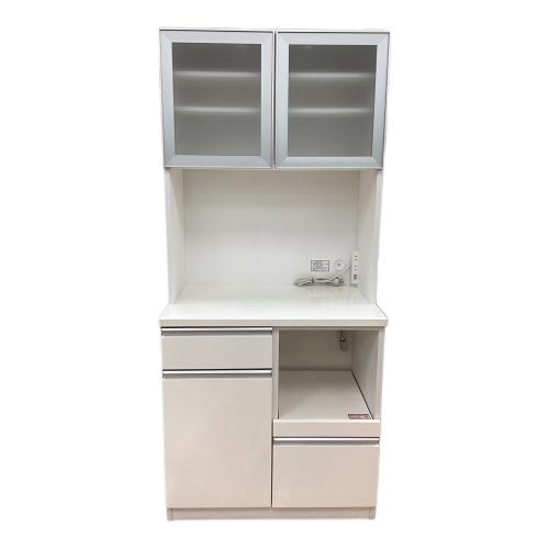 レンジボード ホワイト 2枚扉