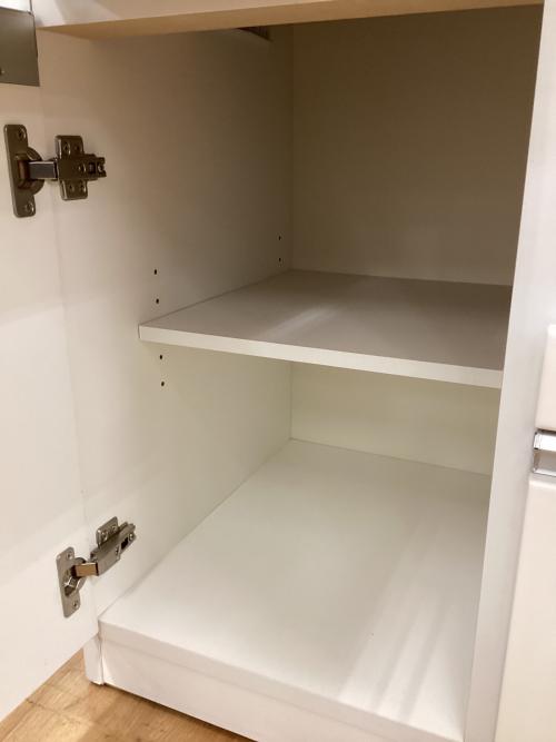 レンジボード ホワイト 2枚扉