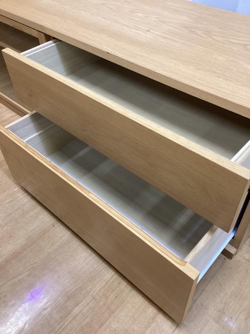 無印良品 (ムジルシリョウヒン) AVラック 幅:約150㎝ ナチュラル